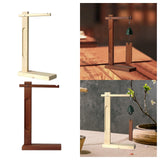 Maxbell Wind Chime Stand Elegant Windchime Holder for Pendant Necklace Wedding Event Wood Color