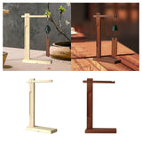 Maxbell Wind Chime Stand Elegant Windchime Holder for Pendant Necklace Wedding Event Wood Color