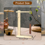Maxbell Wind Chime Stand Elegant Windchime Holder for Pendant Necklace Wedding Event Wood Color