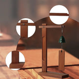 Maxbell Wind Chime Stand Elegant Windchime Holder for Pendant Necklace Wedding Event Brown