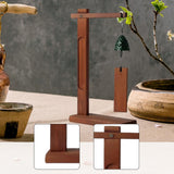 Maxbell Wind Chime Stand Elegant Windchime Holder for Pendant Necklace Wedding Event Brown