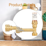 Maxbell Water Hammer Arrestor for Washing Machine Fitting 3/4" NH Male Female Thread