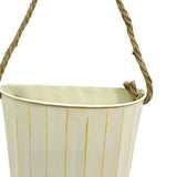 Maxbell Hanging Flower Pot Iron Rustic Hanging Planter for Living Room Yard Entryway