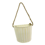 Maxbell Hanging Flower Pot Iron Rustic Hanging Planter for Living Room Yard Entryway