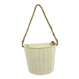 Maxbell Hanging Flower Pot Iron Rustic Hanging Planter for Living Room Yard Entryway