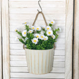 Maxbell Hanging Flower Pot Iron Rustic Hanging Planter for Living Room Yard Entryway