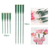 Maxbell 50 Pieces Flower Water Tubes Florist Supplies Nutrient Tube for Fresh Floral 14.5cmx2cmx2cm