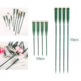 Maxbell 50 Pieces Flower Water Tubes Florist Supplies Nutrient Tube for Fresh Floral 14.5cmx2cmx2cm
