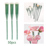 Maxbell 50 Pieces Flower Water Tubes Florist Supplies Nutrient Tube for Fresh Floral 14.5cmx2cmx2cm