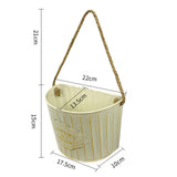 Maxbell Hanging Planter Indoor Wall Flower Pot for Yard Housewarming Gift Home Decor milky