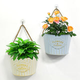 Maxbell Hanging Planter Indoor Wall Flower Pot for Yard Housewarming Gift Home Decor milky
