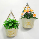 Maxbell Hanging Planter Indoor Wall Flower Pot for Yard Housewarming Gift Home Decor milky