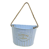 Maxbell Hanging Planter Indoor Wall Flower Pot for Yard Housewarming Gift Home Decor blue