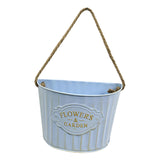 Maxbell Hanging Planter Indoor Wall Flower Pot for Yard Housewarming Gift Home Decor blue