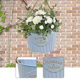 Maxbell Hanging Planter Indoor Wall Flower Pot for Yard Housewarming Gift Home Decor blue
