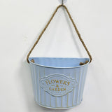 Maxbell Hanging Planter Indoor Wall Flower Pot for Yard Housewarming Gift Home Decor blue