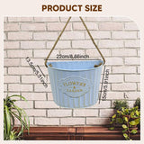 Maxbell Hanging Planter Indoor Wall Flower Pot for Yard Housewarming Gift Home Decor blue