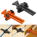 Maxbell Thin Jig Table Saw Jig Guide A Way Roller Fit U Shape and T Slot Black