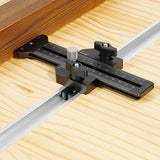 Maxbell Thin Jig Table Saw Jig Guide A Way Roller Fit U Shape and T Slot Black