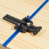 Maxbell Thin Jig Table Saw Jig Guide A Way Roller Fit U Shape and T Slot Black