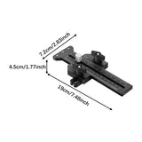 Maxbell Thin Jig Table Saw Jig Guide A Way Roller Fit U Shape and T Slot Black