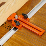 Maxbell Thin Jig Table Saw Jig Guide A Way Roller Fit U Shape and T Slot Orange