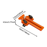 Maxbell Thin Jig Table Saw Jig Guide A Way Roller Fit U Shape and T Slot Orange