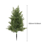 Maxbell 20inch Xmas Artificial Pine Tree with Spike for Outdoor Accessories Lifelike Green
