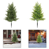 Maxbell 20inch Xmas Artificial Pine Tree with Spike for Outdoor Accessories Lifelike Green