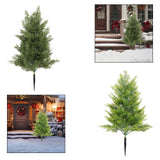 Maxbell 20inch Xmas Artificial Pine Tree with Spike for Outdoor Accessories Lifelike Green