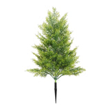 Maxbell 20inch Xmas Artificial Pine Tree with Spike for Outdoor Accessories Lifelike Yellow Green