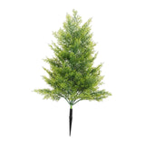 Maxbell 20inch Xmas Artificial Pine Tree with Spike for Outdoor Accessories Lifelike Yellow Green