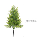 Maxbell 20inch Xmas Artificial Pine Tree with Spike for Outdoor Accessories Lifelike Yellow Green