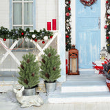 Maxbell Artificial Christmas Tree Branch Topiary for Backyard Outside Indoor/Outdoor Green