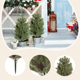 Maxbell Artificial Christmas Tree Branch Topiary for Backyard Outside Indoor/Outdoor Green