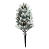 Maxbell Artificial Christmas Tree Branch Topiary for Backyard Outside Indoor/Outdoor White