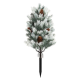 Maxbell Artificial Christmas Tree Branch Topiary for Backyard Outside Indoor/Outdoor White