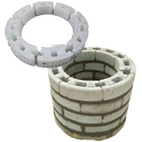 Maxbell Concrete Mould Well Maker Lightweight Decorative DIY for Garden Lawn Walkway Inner diameter 60cm