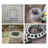Maxbell Concrete Mould Well Maker Lightweight Decorative DIY for Garden Lawn Walkway Inner diameter 60cm