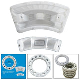 Maxbell Concrete Mould Well Maker Lightweight Decorative DIY for Garden Lawn Walkway Inner diameter 80cm