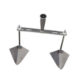 Maxbell Garden Hoe Triangle Head Transplanting Cutting Farming Loosening Garden Tool 30cm Double Head