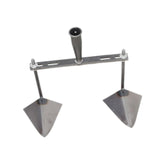 Maxbell Garden Hoe Triangle Head Transplanting Cutting Farming Loosening Garden Tool 30cm Double Head