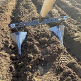 Maxbell Garden Hoe Triangle Head Transplanting Cutting Farming Loosening Garden Tool 30cm Double Head