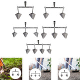 Maxbell Garden Hoe Triangle Head Transplanting Cutting Farming Loosening Garden Tool 30cm Double Head