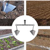 Maxbell Garden Hoe Triangle Head Transplanting Cutting Farming Loosening Garden Tool 40cm Double Head