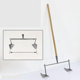 Maxbell Garden Hoe Triangle Head Transplanting Cutting Farming Loosening Garden Tool 40cm Double Head