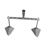 Maxbell Garden Hoe Triangle Head Transplanting Cutting Farming Loosening Garden Tool 40cm Double Head