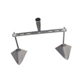 Maxbell Garden Hoe Triangle Head Transplanting Cutting Farming Loosening Garden Tool 40cm Double Head
