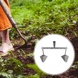 Maxbell Garden Hoe Triangle Head Transplanting Cutting Farming Loosening Garden Tool 40cm Double Head