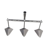 Maxbell Garden Hoe Triangle Head Transplanting Cutting Farming Loosening Garden Tool 50cm Three Head